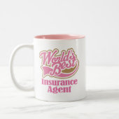 Versicherungs-Agent-Geschenk Zweifarbige Tasse (Links)