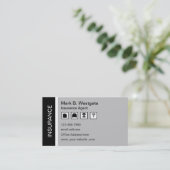 Versicherungs-Agent Multi Line Rep Business Card Visitenkarte (Stehend Vorderseite)