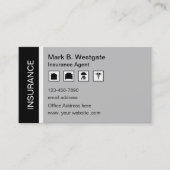 Versicherungs-Agent Multi Line Rep Business Card Visitenkarte (Vorderseite)