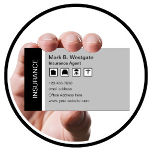 Versicherungs-Agent Multi Line Rep Business Card Visitenkarte