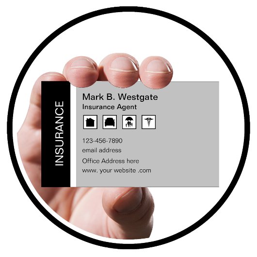 Versicherungs-Agent Multi Line Rep Business Card Visitenkarte