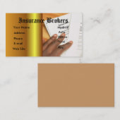 Versicherungs-Agent Visitenkarte (Vorne/Hinten)