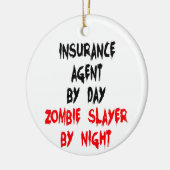 Versicherungs-Agent Zombie Slayer Keramik Ornament (Links)