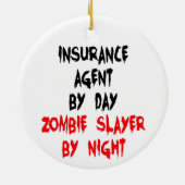 Versicherungs-Agent Zombie Slayer Keramik Ornament (Hinten)