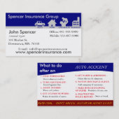 Versicherungs-Agenten 3,5" x 2,5", 100 verpacken, Visitenkarte (Vorne/Hinten)