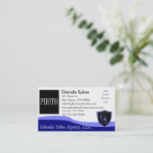 Versicherungs-Agentur 3,5" x 2,0", 100 verpacken, Visitenkarte (Stehend Vorderseite)