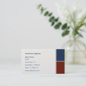Versicherungs-Visitenkarte Visitenkarte (Stehend Vorderseite)