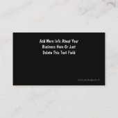 Versicherungs-Visitenkarten Visitenkarte (Rückseite)