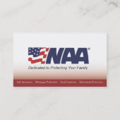 Versicherungs-Visitenkarten Visitenkarte (Rückseite)