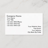 Versicherungsadjuster-Visitenkarten Visitenkarte (Rückseite)