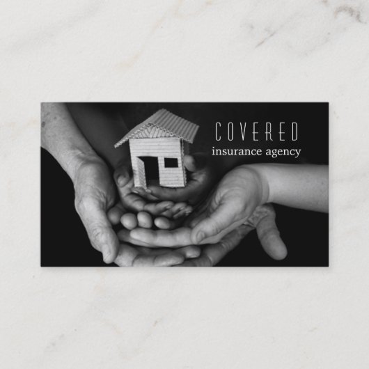 Versicherungsagentur, Gesellschaft Visitenkarte (Vorderseite)