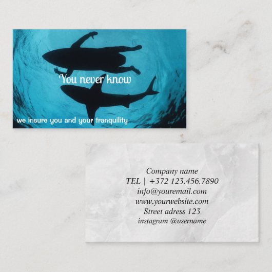 Versicherungsberater Versicherungs-Agent Visitenkarte (Vorne/Hinten)