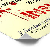 Versicherungsbescheinigung der Sowjetunion Poster (Ecke)