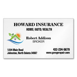 Versicherungsgesellschaft Magnetische Visitenkarte