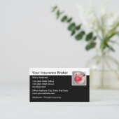 Versicherungsmakler - Herz in der Hand Visitenkarte (Stehend Vorderseite)