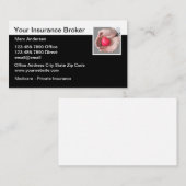 Versicherungsmakler - Herz in der Hand Visitenkarte (Vorne/Hinten)