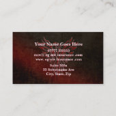 Versicherungsmakler, Lederlook, Phoenix Risen Logo Visitenkarte (Rückseite)