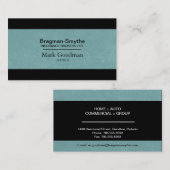 Versicherungsmakler-Visitenkarte - Einfache Textur Visitenkarte (Vorne/Hinten)