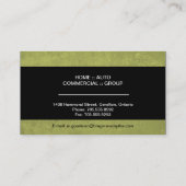 Versicherungsmakler-Visitenkarte - einfache Visitenkarte (Rückseite)