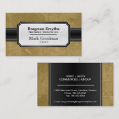 Versicherungsmakler-Visitenkarte - hoch entwickelt Visitenkarte (Vorne/Hinten)