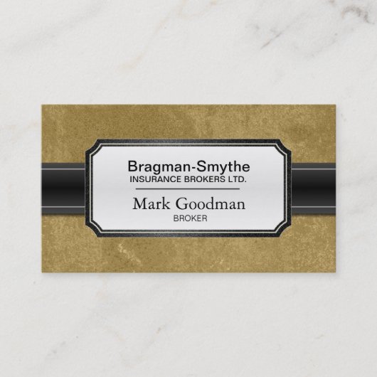 Versicherungsmakler-Visitenkarte - hoch entwickelt Visitenkarte (Vorderseite)