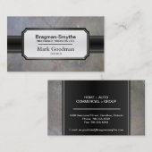 Versicherungsmakler-Visitenkarte-hoch entwickelter Visitenkarte (Vorne/Hinten)