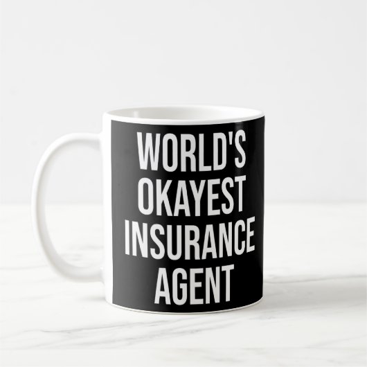 Versicherungsmakler Worlds Tokest Insurance Agent Kaffeetasse (Links)