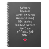 Versicherungsmathematik, weil superphantastisch - notizblock (Vorderseite)