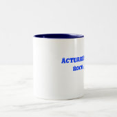 Versicherungsmathematiker/Beruf/Beruf Felsen-Tasse Zweifarbige Tasse (Mittel)