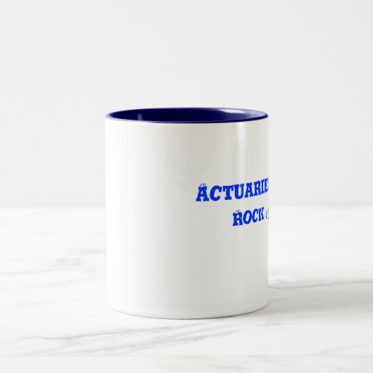 Versicherungsmathematiker/Beruf/Beruf Felsen-Tasse Zweifarbige Tasse (Mittel)