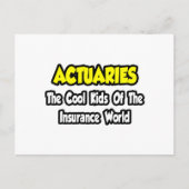 Versicherungsmathematiker... Coole Kinder der Vers Postkarte (Vorderseite)