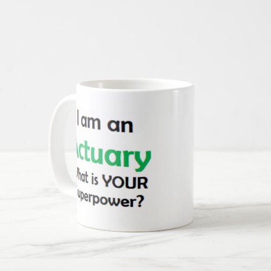 Versicherungsmathematiker Kaffeetasse (Vorderseite Links)