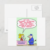 Versicherungspolicen Postkarte (Vorne/Hinten)