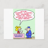 Versicherungspolicen Postkarte (Vorderseite)