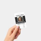 Versicherungsschutz-Agent-Abzeichen-Front und Back Ausweis (Handheld)