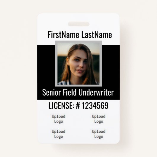 Versicherungsschutz-Agent-Abzeichen-Front und Back Ausweis (Vorderseite)