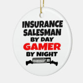 Versicherungsverkäufer Gamer Keramik Ornament (Links)