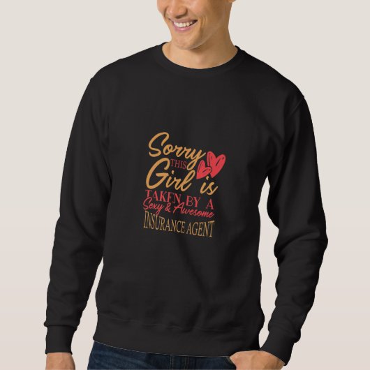 Versicherungsvertreter Arbeit Job, Ehemann, Ehefra Sweatshirt (Vorderseite)