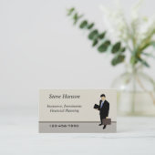 Versicherungsvertreter Visitenkarte (Stehend Vorderseite)