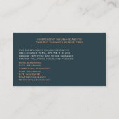 VersicherungsVisitenkarte Visitenkarte (Rückseite)