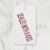 versiegelt mit Kiss-Liebe-Zitaten Geschenkanhänger (Rückseite)