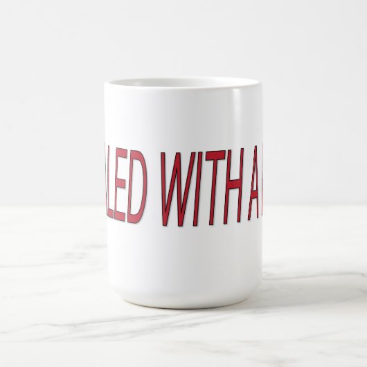 versiegelt mit Kiss-Liebe-Zitaten Verwandlungstasse (Zentrum)