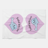 Versiegelt mit Liebe Siegel Geschirrtuch (Horizontal)