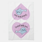 Versiegelt mit Liebe Siegel Geschirrtuch (Vertikal)