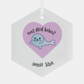Versiegelt mit Liebe Siegel Ornament Aus Glas (Rückseite)