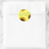 Versiegelt mit Sonnenschutzklammern Runder Aufkleber (Tasche)