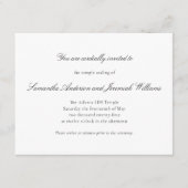 Versiegelungsfeier Einladungskarten Begleitkarte (Vorderseite)