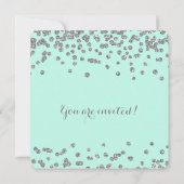 Versilbern Sie 21. Einladung (Rückseite)