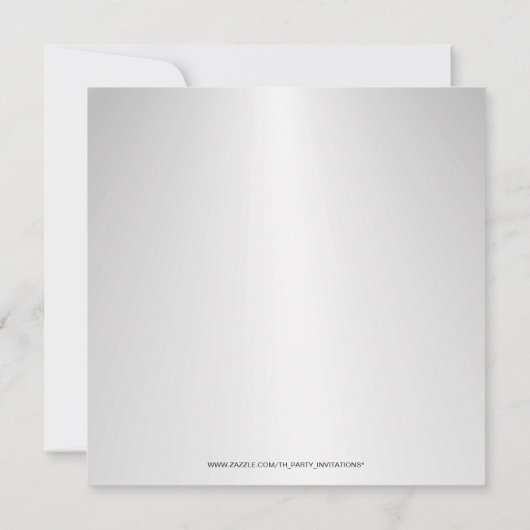 Versilbern Sie 25. Einladung (Rückseite)