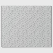 Versilbern Sie 3 d-Schneeflocken auf einem Geschenkpapier (Flach)